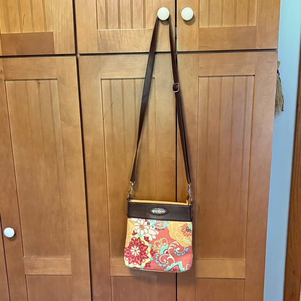 Spartina Crossbody Bag - Brown and Orange